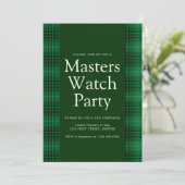 Invitation du Master Golf Watch Party (Debout devant)