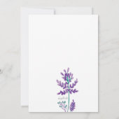 Invitation du Mauve Bachelorette Party (Dos)