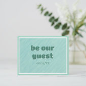 Invitation du ménage ! Carte postale customisée (Debout devant)