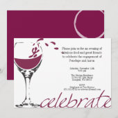 Invitation du Merlot Party (Devant / Derrière)