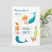 Invitation du Mermaids Beach Party (Debout devant)