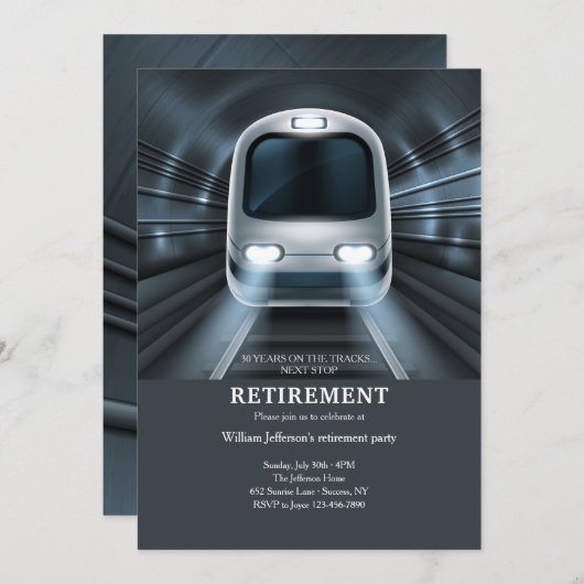 Invitation du métro (Devant / Derrière)