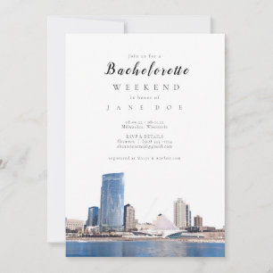 Invitation du Milwaukee Skyline Bachelorette Party