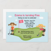 Invitation du Miniature Golf Party (Devant / Derrière)