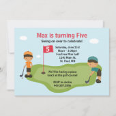 Invitation du Miniature Golf Party (Devant)