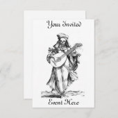 Invitation du Minstrel de Skeleton (Devant / Derrière)