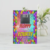 invitation du Mixtape Throwback des années 80 rétr (Debout devant)