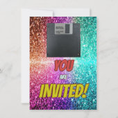 invitation du Mixtape Throwback des années 80 rétr (Dos)