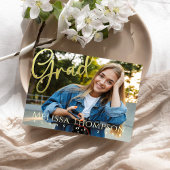 Invitation du Modèle photo de script Gold Graduate