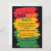 Invitation du Mois de l'histoire des Noirs (Devant)