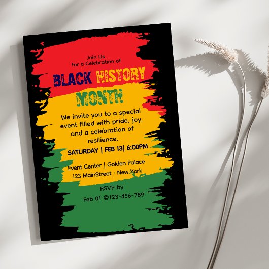 Invitation du Mois de l'histoire des Noirs