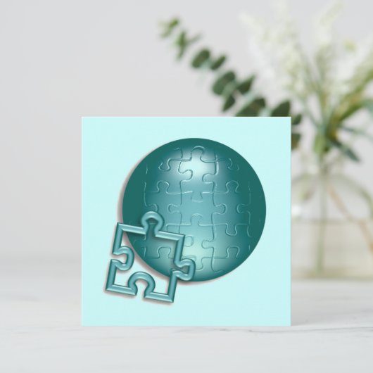 Invitation du monde de puzzle (Debout devant)