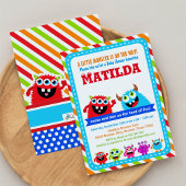Invitation du Monster Bash Baby shower Party