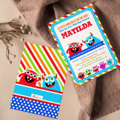 Invitation du Monster Bash Baby shower Party