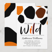 Invitation du Motif animal sauvage (Devant / Derrière)