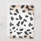 Invitation du Motif Cowboy Wild West Baby shower (Dos)