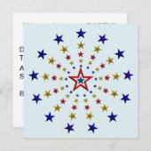 Invitation du motif du Parti des étoiles patriotiq (Devant / Derrière)