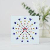 Invitation du motif du Parti des étoiles patriotiq (Debout devant)