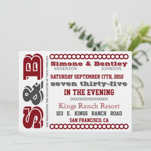 Invitation du n B de S (Debout devant)