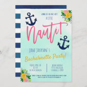 Invitation du Nautical Bachelorette Party (Devant / Derrière)