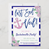 Invitation du Nautical Bachelorette Party (Devant)