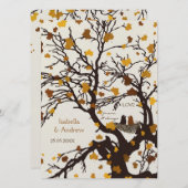 Invitation du Nid-de-Mariage de automne de Forever (Devant / Derrière)