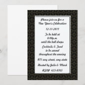 Invitation du Nouvel An (Devant / Derrière)