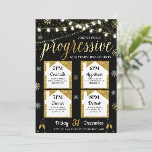 Invitation du Nouvel An (Debout devant)