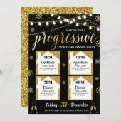 Invitation du Nouvel An (Devant / Derrière)