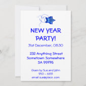 Invitation du Nouvel An (Dos)