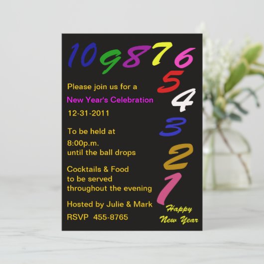 Invitation du Nouvel An (Debout devant)