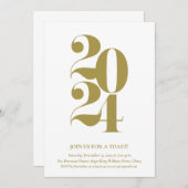 Invitation du Nouvel An 2024 (Devant / Derrière)