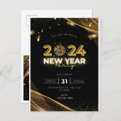 Invitation du Nouvel An 2024 (Devant / Derrière)