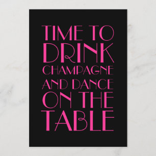 Invitation du Nouvel An à Fuchsia dans les années