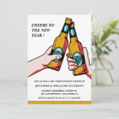 Invitation du Nouvel An à la bière joyeuse (Debout devant)
