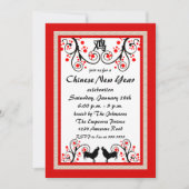 Invitation du nouvel an chinois (Devant)