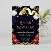 Invitation du Nouvel An chinois pour la fête des s (Debout devant)