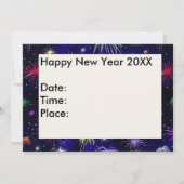 Invitation du Nouvel An dans le verre tendu (Dos)