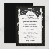 Invitation du Nouvel An de Black Bow (Devant / Derrière)