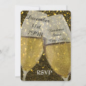 Invitation du Nouvel An d'or (Dos)