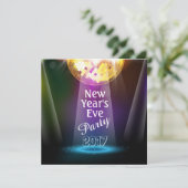 Invitation du Nouvel An du Bal Disco (Debout devant)