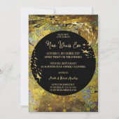 Invitation du Nouvel An Gold Leaf (Devant)