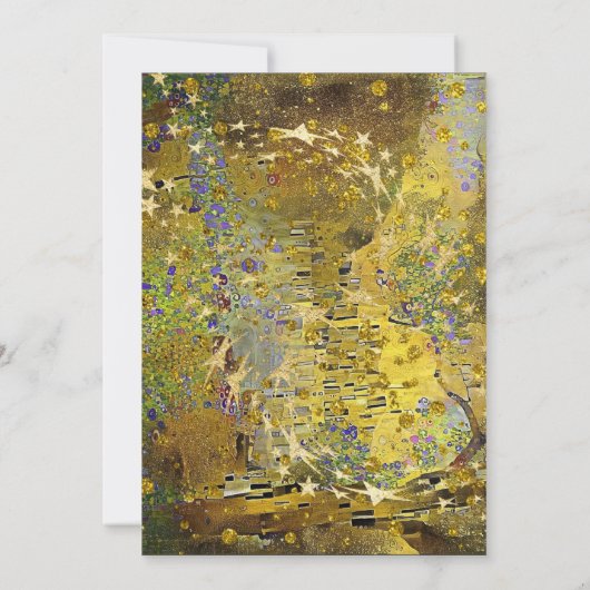 Invitation du Nouvel An Gold Leaf (Dos)