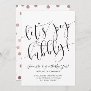 Invitation du Nouvel An moderne