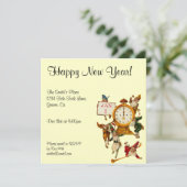 Invitation du Nouvel An Vintage (Debout devant)