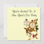 Invitation du Nouvel An Vintage (Dos)