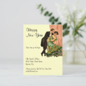 Invitation du Nouvel An Vintage (Debout devant)