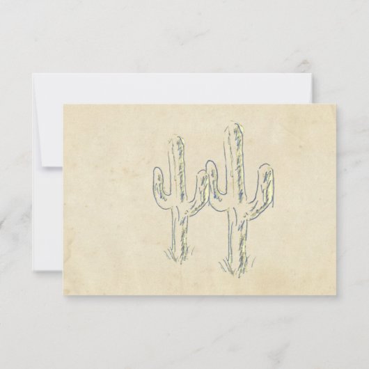 Invitation du Old West Cactus Party (Dos)