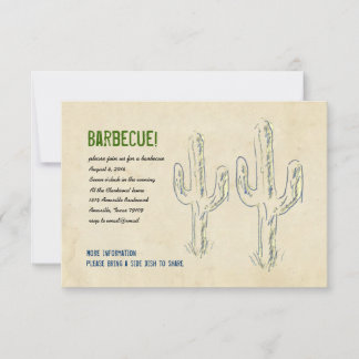 Invitation du Old West Cactus Party