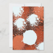 Invitation du Orange Paintball Party (Dos)